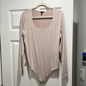 Express Soft Pink Long Sleeve Bodysuit